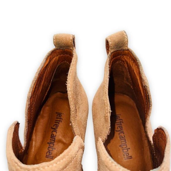 Jeffrey Campbell Rosalee Ankle Booties Blush Pink Suede Women's 6 - Picture 10 of 10